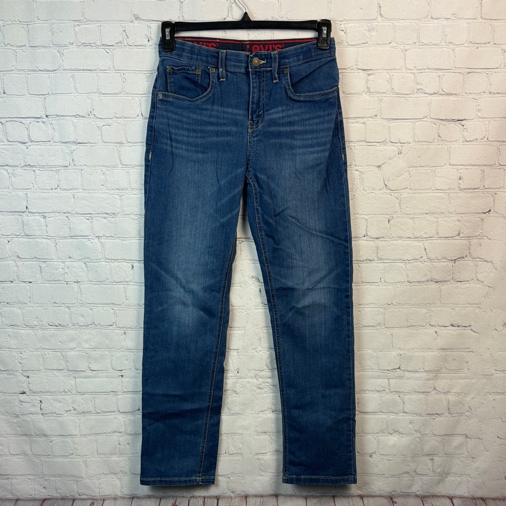 Levi's Boys 514 Classic Straight Leg Blue Jeans 28 30 XL 16 Reg